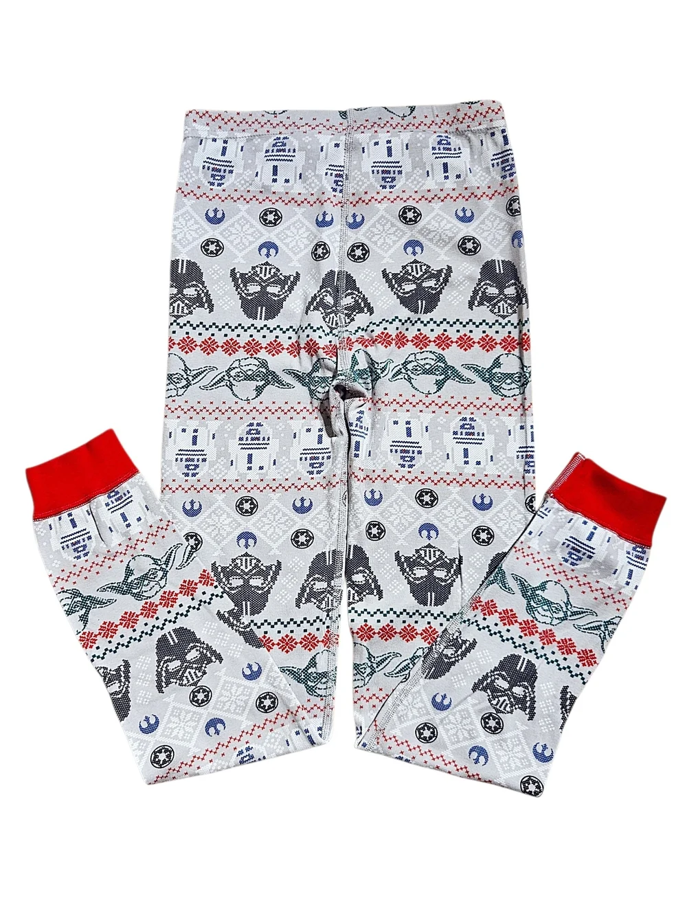Hanna Andersson Star Wars Fair Isle Holiday Organic Cotton Pajama Pants 12